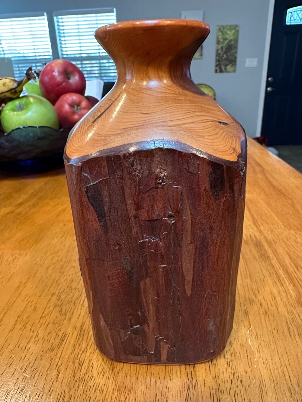 California Redwood Hand Turned Bud Vase. A Jewel of the Forest.